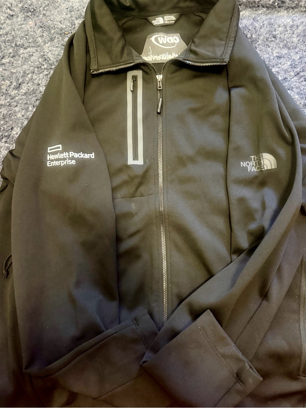 The North Face Black Men's Performance Softshell Jacket with Corporate Logos
